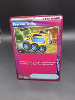 Pokemon TCG Surging Sparks Precious Trolley 185/191 ACE Spec Trainer Card - Image 3