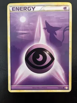 Pokemon HeartGold SoulSilver HGSS Psychic Energy 119/123 Non-Holo LP - Image 1