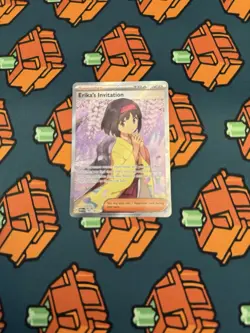 Pokemon TCG Scarlet & Violet Trainer Supporter Erika's Invitation 196/165 NM - Image 1
