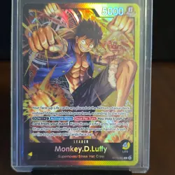 Bandai Monkey.D.Luffy Leader Foil ST13-003 Ultra Deck Three Brothers One Piece - Image 1