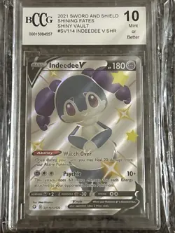 7 Graded 10 Bccg Pokemon Card Lot Indeedee V , Cinderace V And More - Image 3