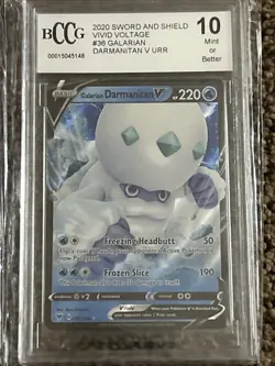 7 Graded 10 Bccg Pokemon Card Lot Indeedee V , Cinderace V And More - Image 5