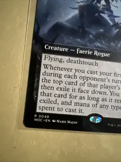 MTG Blightwing Bandit WOC 0049 R NM Regular Extended Art - Image 3