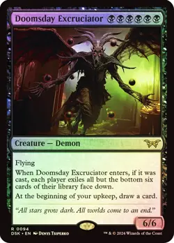 Doomsday Excruciator #0094 MTG Duskmourn: House of Horror Foil Rare NM - Image 1