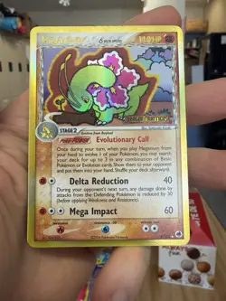 Meganium Delta Species 4/101 EX Dragon Frontiers Pokemon TCG Reverse Holo MP - Image 1