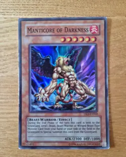 Yu-Gi-Oh! TCG Manticore of Darkness Dark Revelations 2 DR2-EN068 Super Rare Card - Image 1