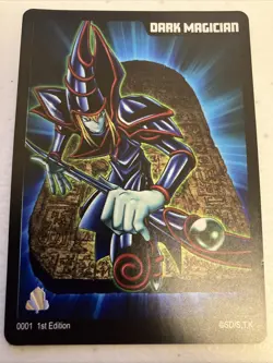 Dark Magician Yu-Gi-Oh! Pin Club Sticker Trading Card 1st Edition - Image 1