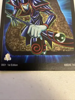 Dark Magician Yu-Gi-Oh! Pin Club Sticker Trading Card 1st Edition - Image 3