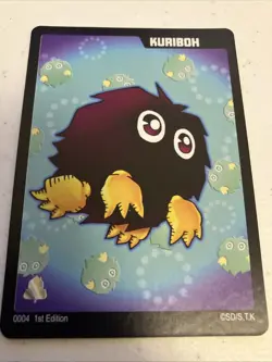 Kuriboh Yu-Gi-Oh! Pin Club Sticker Trading Card 1st Edition - Image 1
