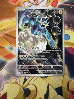 Pokemon Card - Thundurus Scarlet & Violet Promo 209 Holo Illustration Rare NM - Image 1