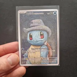 Squirtle with Grey Felt Hat Pokemon 'Custom' Van Gogh Full Art / Promo Card - Image 4