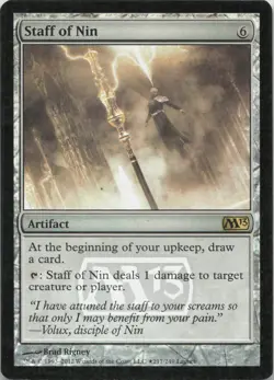 Staff of Nin - FOIL - R Magic 2013 (M13) 217 - MTG - Image 1