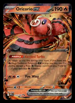 Oricorio ex 018/094 Double Rare Phantasmal Flames Pokemon NM - Image 1