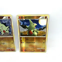 Larvitar 50/95 & 51/95 HGSS Unleashed Reverse Holo X2 Pokemon TCG - Image 3