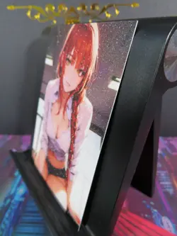 Makima Chainsaw Man Art Card Glitter Anime Sexy Waifu CCG Collectible NM - Image 3