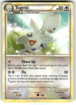 Pokemon Card HeartGold SoulSilver Undaunted 39/90 Togetic - Image 1