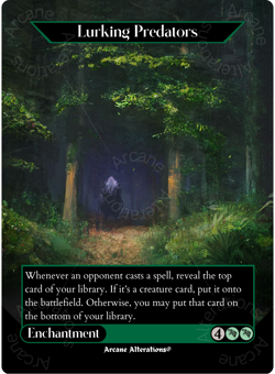 Lurking Predators - Full Art Altered Art Custom Cards - Image 1