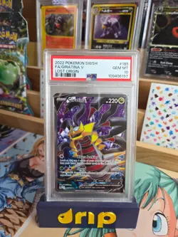 PSA 10 GEM MINT Giratina V Lost Origin Full Art Holo Rare 2022 Pokemon 185/196 - Image 1