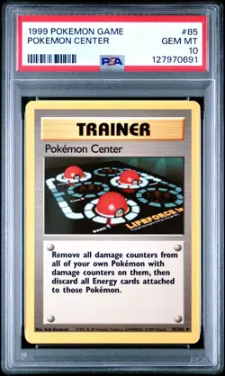 Pokemon Center 85/102 Base Set Unlimited PSA 10 GEM MINT FRESH CERT 1999 WOTC - Image 3