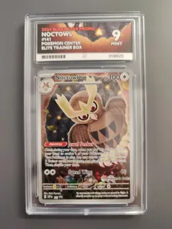 ACE 9 Noctowl SVP 141 Pokemon Center Promo Holo Pokemon - Image 1