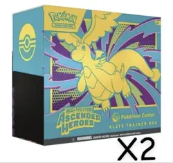 PRESALE: 2x Pokemon TCG: Mega Evolution - Ascended Heroes POKEMON CENTER ETB - Image 1
