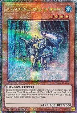 RA03-EN255 Stream Dragon Ruler of Droplets (Quarter Century Rare) Yu-Gi-Oh! TCG - Image 1
