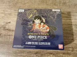 One Piece Romance Dawn Booster Box OP-01 Blue Bottom Sealed Pre-Errata Wave 1 - Image 3