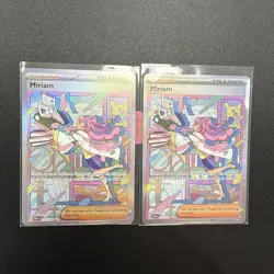 Pokemon TCG Miriam Scarlet & Violet Holo Special Trainer Card 251/198 Set Of 2 - Image 1