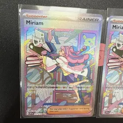Pokemon TCG Miriam Scarlet & Violet Holo Special Trainer Card 251/198 Set Of 2 - Image 2