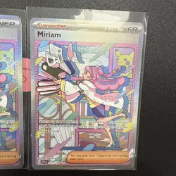 Pokemon TCG Miriam Scarlet & Violet Holo Special Trainer Card 251/198 Set Of 2 - Image 3