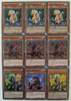 YuGiOh 9 Card Armed Dragon Set - Image 1