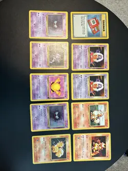 Vintage Pokemon Card Lot Of 10 Base Set To Neo - Image 1