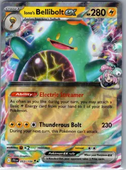 Iono's Bellibolt ex 053/159 SV09: Journey Together - Pokemon Card - NM - Image 1