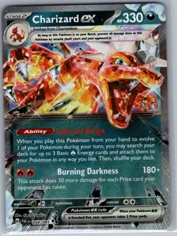 Charizard ex - 054/091 SV: Paldean Fates - Pokemon Card - NM - Image 1
