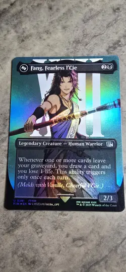 Fang, Fearless l'Cie (Borderless) Final Fantasy Foil Legendary Creature MTG LP - Image 1