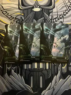 MTG x3 Full Art Forest EOE - x1 Reg x2 Foil - Image 1