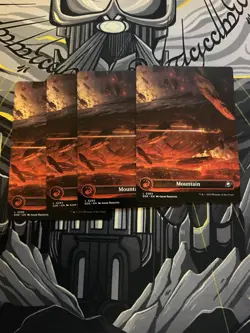 MTG x4 Full Art Mountain EOE - Image 1