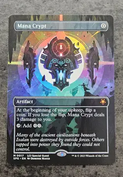 MTG Mana Crypt M0017 Borderless Full Art Lost Caverns of Ixalan Special Guests - Image 2
