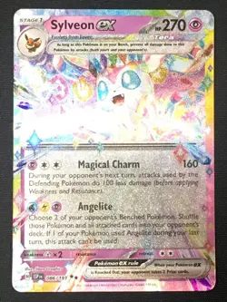 Pokemon TCG Sylveon ex 086/191 SV Surging Sparks Double Rare NM - Image 1