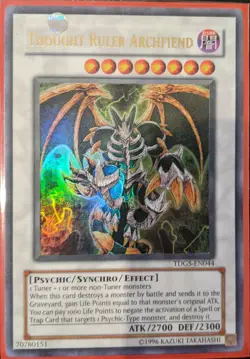 YuGiOh Thought Ruler Archfiend Ultra Rare TDGS-EN044 - Image 1