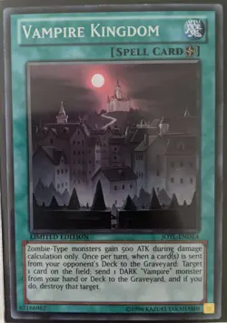 YuGiOh Vampire Kingdom Super Rare JOTL-ENDE4 - Image 1
