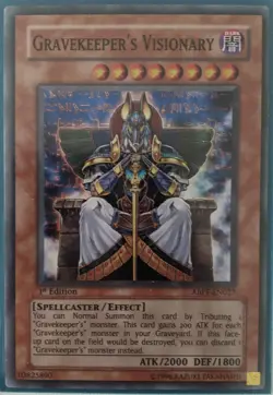 YuGiOh Gravekeeper's Visionary Super Rare 1st Edition ABPF-EN027 - Image 1
