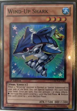 YuGiOh Wind-Up Shark Super Rare ORCS-EN082 1st Edition - Image 1