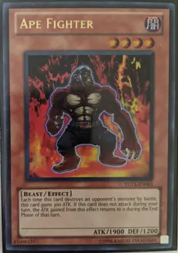 YuGiOh Ape Fighter Ultra Rare YDT1-EN001 - Image 1