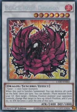 x1 Black Rose Dragon - L5DD-ENS02 - Secret Rare - 1st Edition Yu-Gi-Oh! M/NM - Image 1