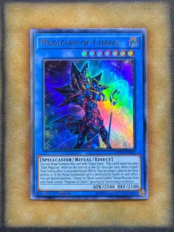 Yugioh Magician of Chaos DUPO-EN001 Ultra Rare 1st Ed NM - Image 1