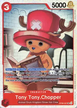 ONE PIECE Tony Tony.Chopper (007) #OP08-007 Foil Two Legends NM - Image 1
