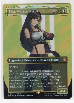 MTG Final Fantasy Commander Surge Foil Mythic #0214 Tifa Martial Artist - Image 1