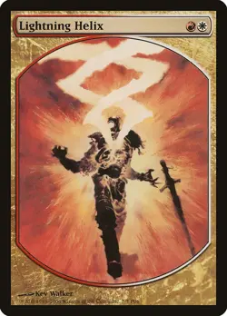 Lightning Helix FULL ART TEXTLESS 1x MtG Magic Player Rewards SP/NM - Image 1