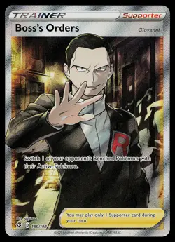 Pokemon Card - Boss's Orders Rebel Clash 189/192 Ultra Rare - Image 1